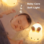 Cute Rabbit Touch Night Light