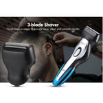 Barber Salon Electrical Hair Trimmer, Nose Clipper & Beard Shaver Kit