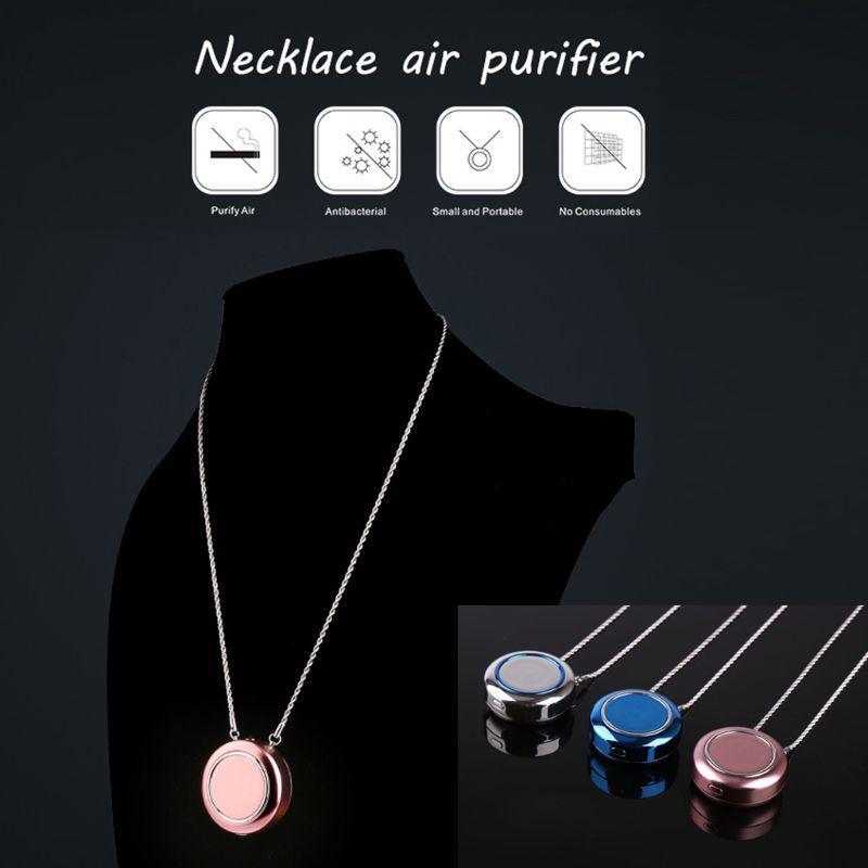 Personal Air Purifier Necklace | Wearable & Portable, Quiet Anti Viral Dust Pollen Smoke