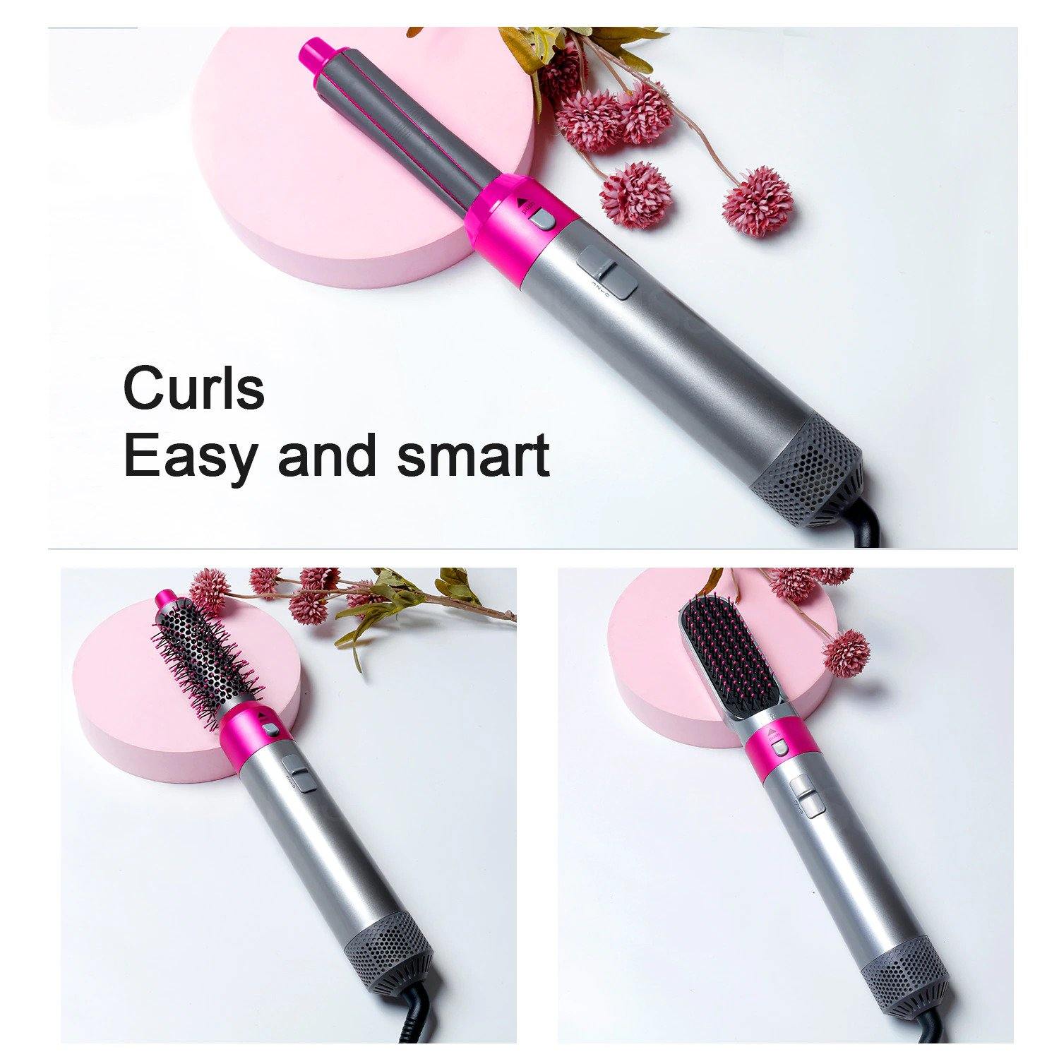 5 in 1 Airwrap Hair Styler Curling Iron Blow Dry Curler