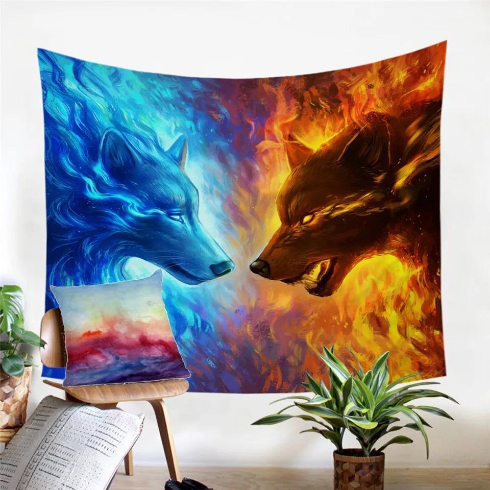 Fire And Ice Wall Tapestry