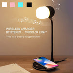 3-in-1 Night Light Bluetooth Speaker Wireless Charger
