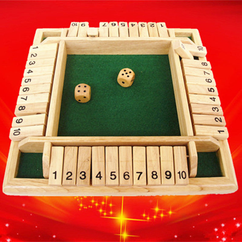 Shut The Box Wooden Board Game