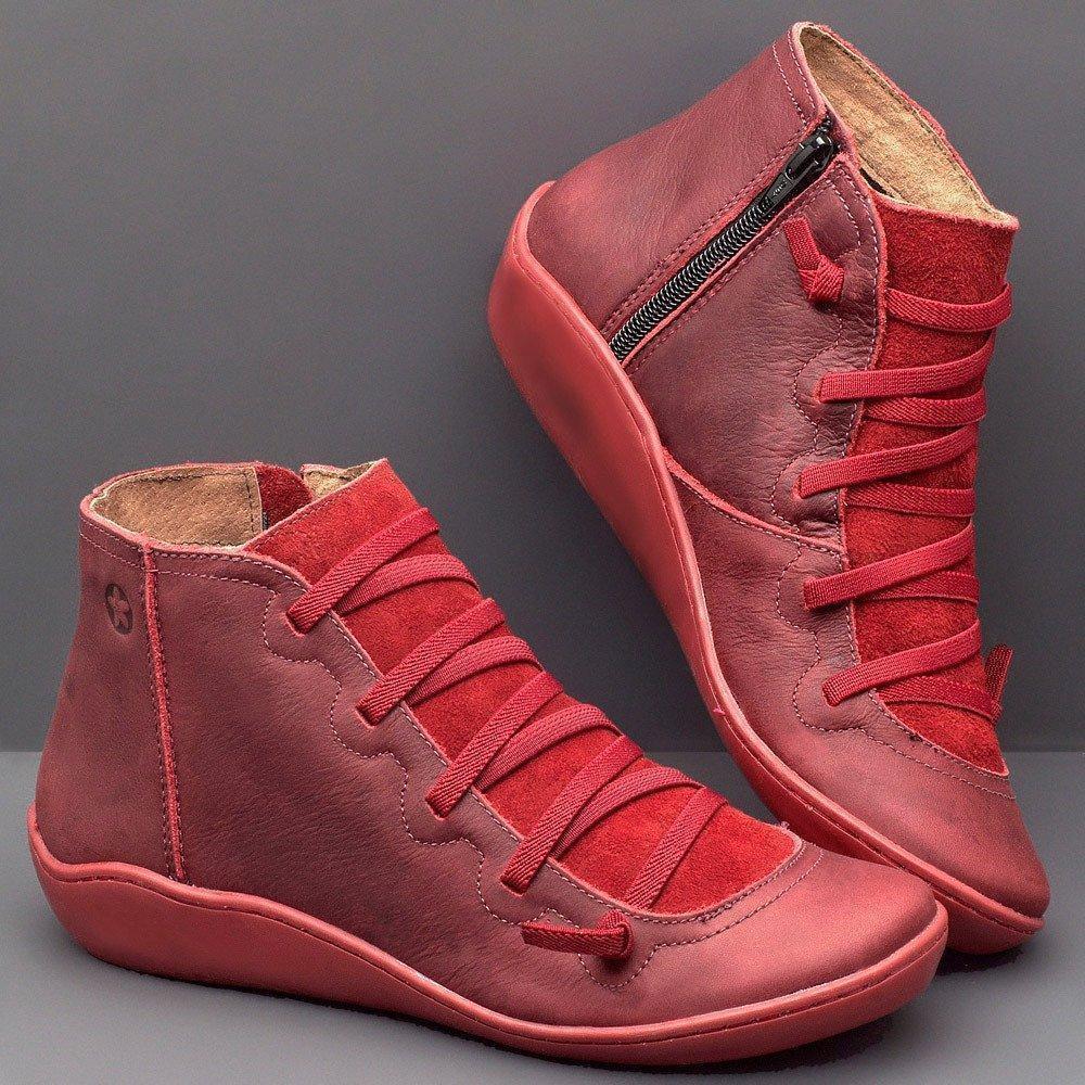 Arch Support Boots shoes Trendy Household Red US 5-5.5 (EU 36) 