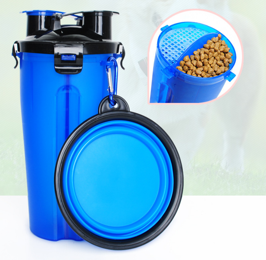 2 in 1 Portable Pet Feeder and Dog Water Bottle