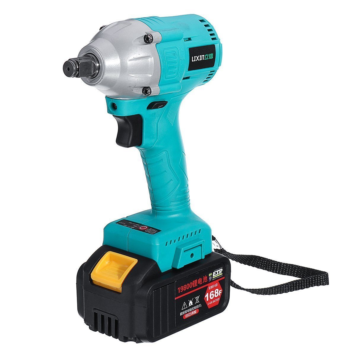 Cordless Electric Impact Wrench with Battery 168F 19800mAh 110V-240V