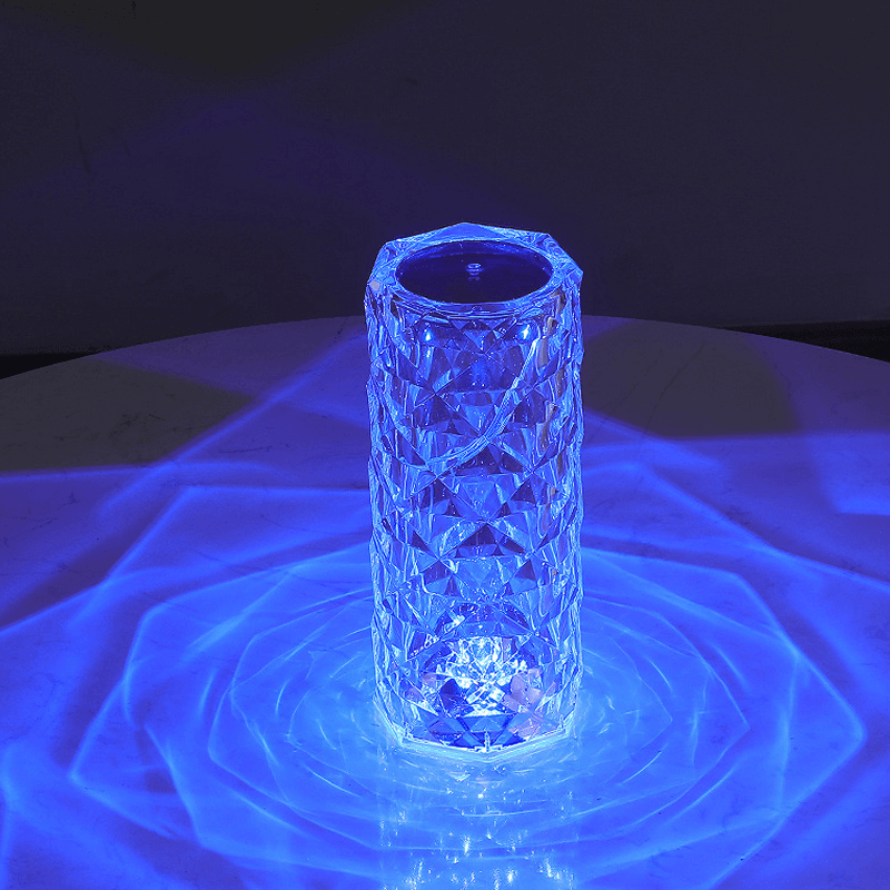 LED Rose Crystal Table Lamp