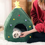 Christmas Tree Shaped Cat Bed