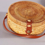 Handmade Bohemian Straw Rattan Crossbody Bag