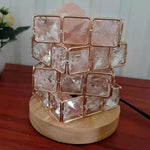 Rubik's Cube Himalayan Crystal Salt Lamp