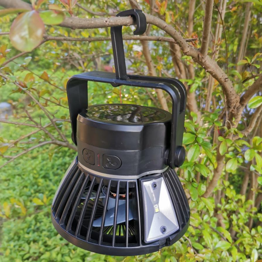 Outdoor Solar Camping Light with Fan
