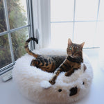 Plush Alpaca Cat Bed