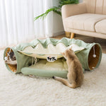 Collapsible Cat Bed with Tunnel