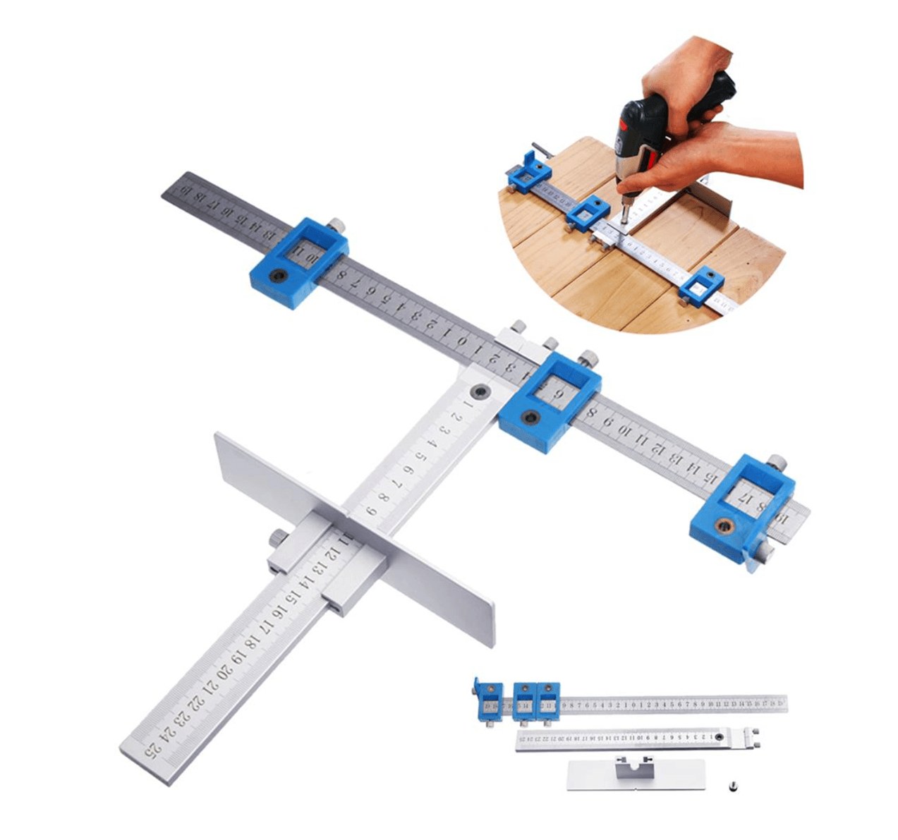 Aluminum Drill Guide Tool for Woodworking