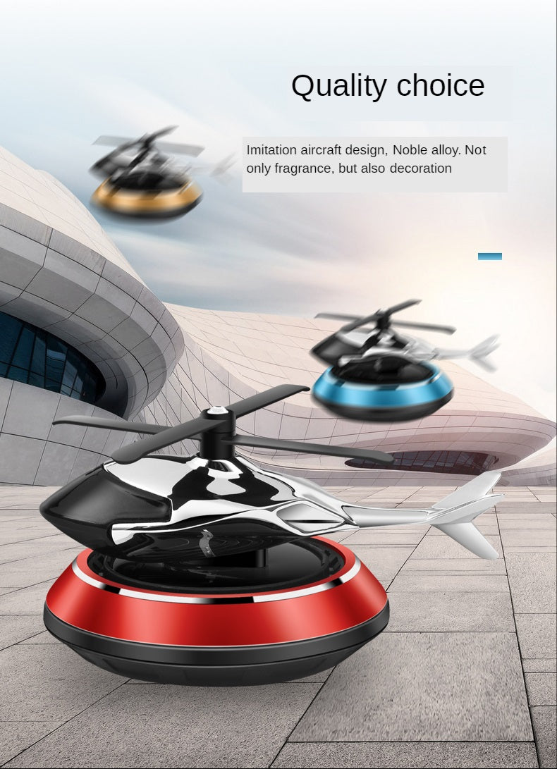 Metal Solar Helicopter Car Freshener