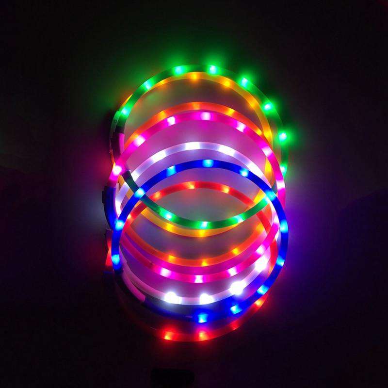 Glow in the Dark Silicone Dog Collar