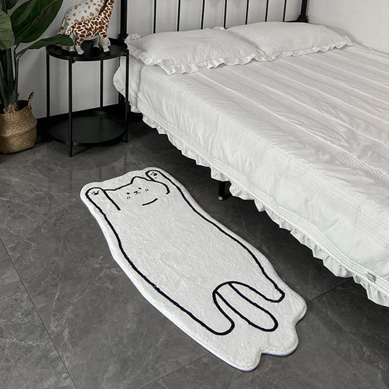 Nordic Cartoon Cute Cat Non Slip Floor Mat