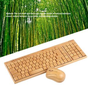 Eco Friendly Bamboo Keyboard and Mouse