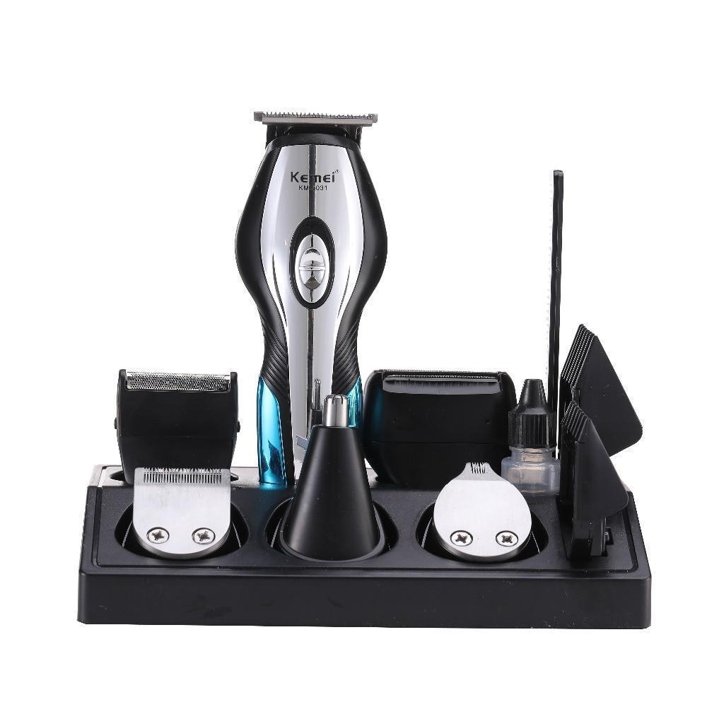 Barber Salon Electrical Hair Trimmer, Nose Clipper & Beard Shaver Kit