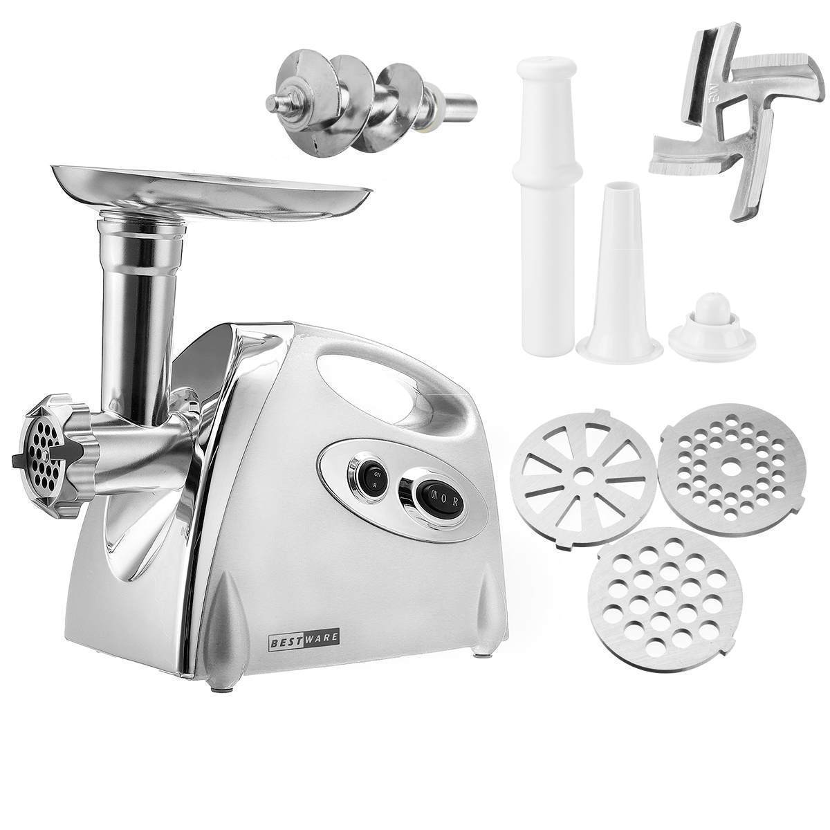 Electric Meat Grinder & Sausage Stuffer with Stainless Steel Blade | 2800W High Power