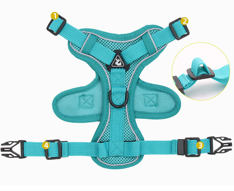 No Pull Reflective Dog Harness with Leash