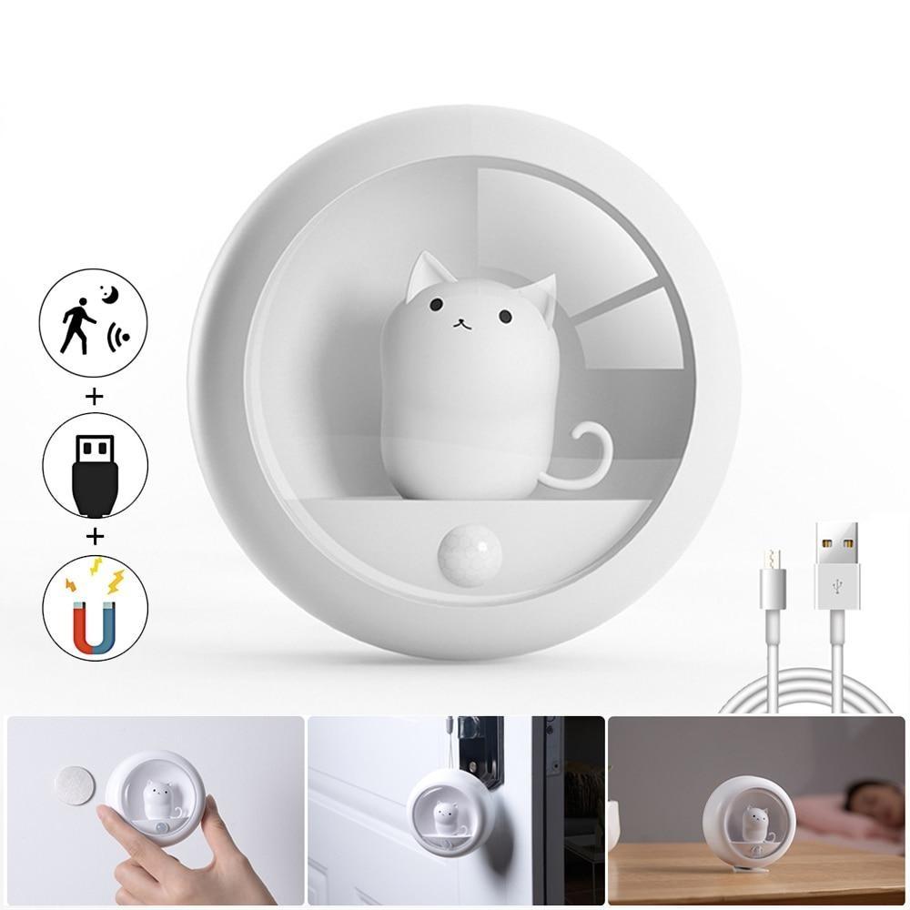 Motion Sensor Cat Night Light