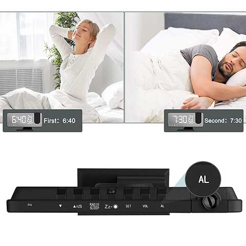 Digital Radio Projection Alarm Clock