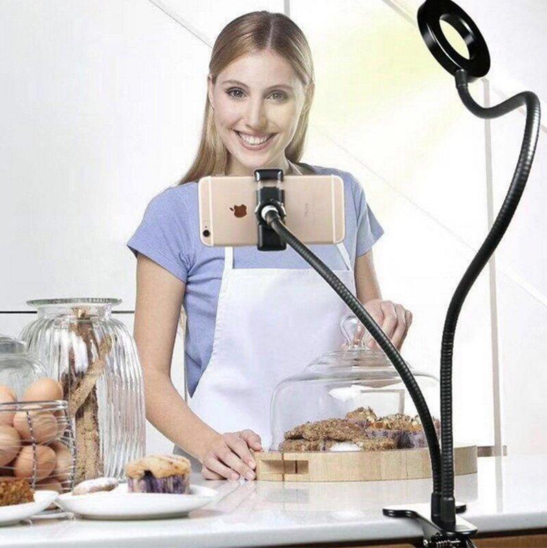 Ring Light Selfie Cell Phone Holder with Stand