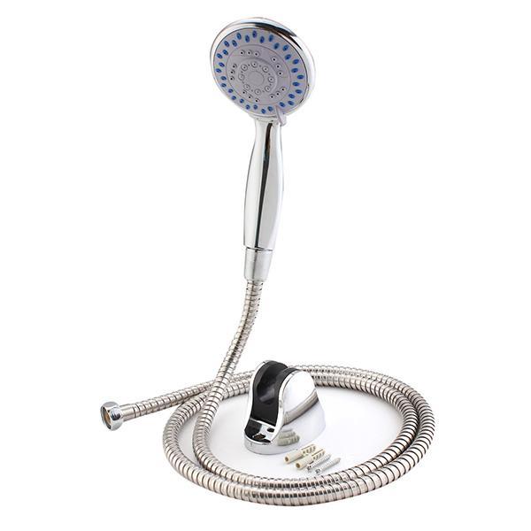 Handheld Shower Head Chrome Set Universal 3 Modes Multi-function