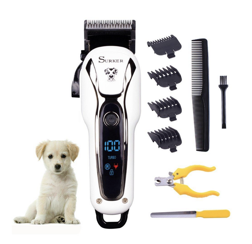 Pet Clipper Rechargeable Cat Dog Electric Trimmer Hair Cutter Shaver Grooming Tool Kit