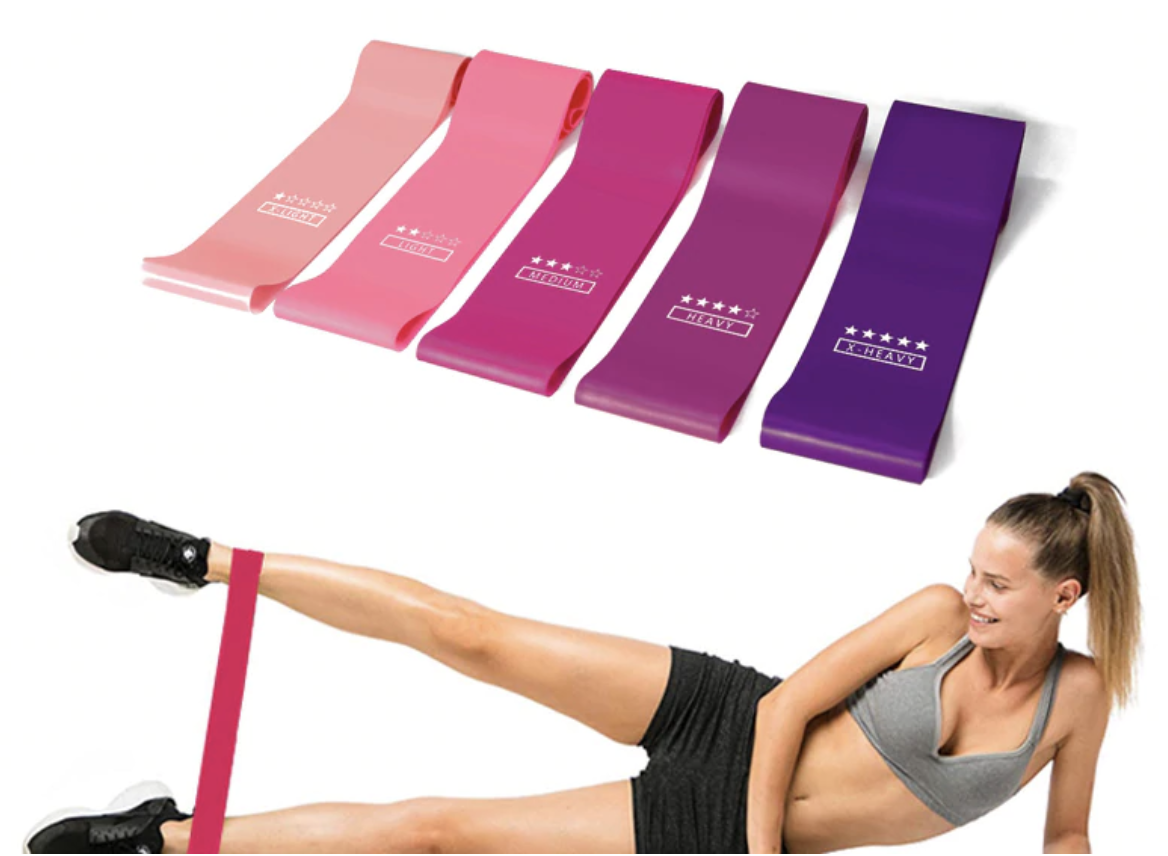 Resistance Bands Exercise Elastic loops Set (Complete kit of 5)