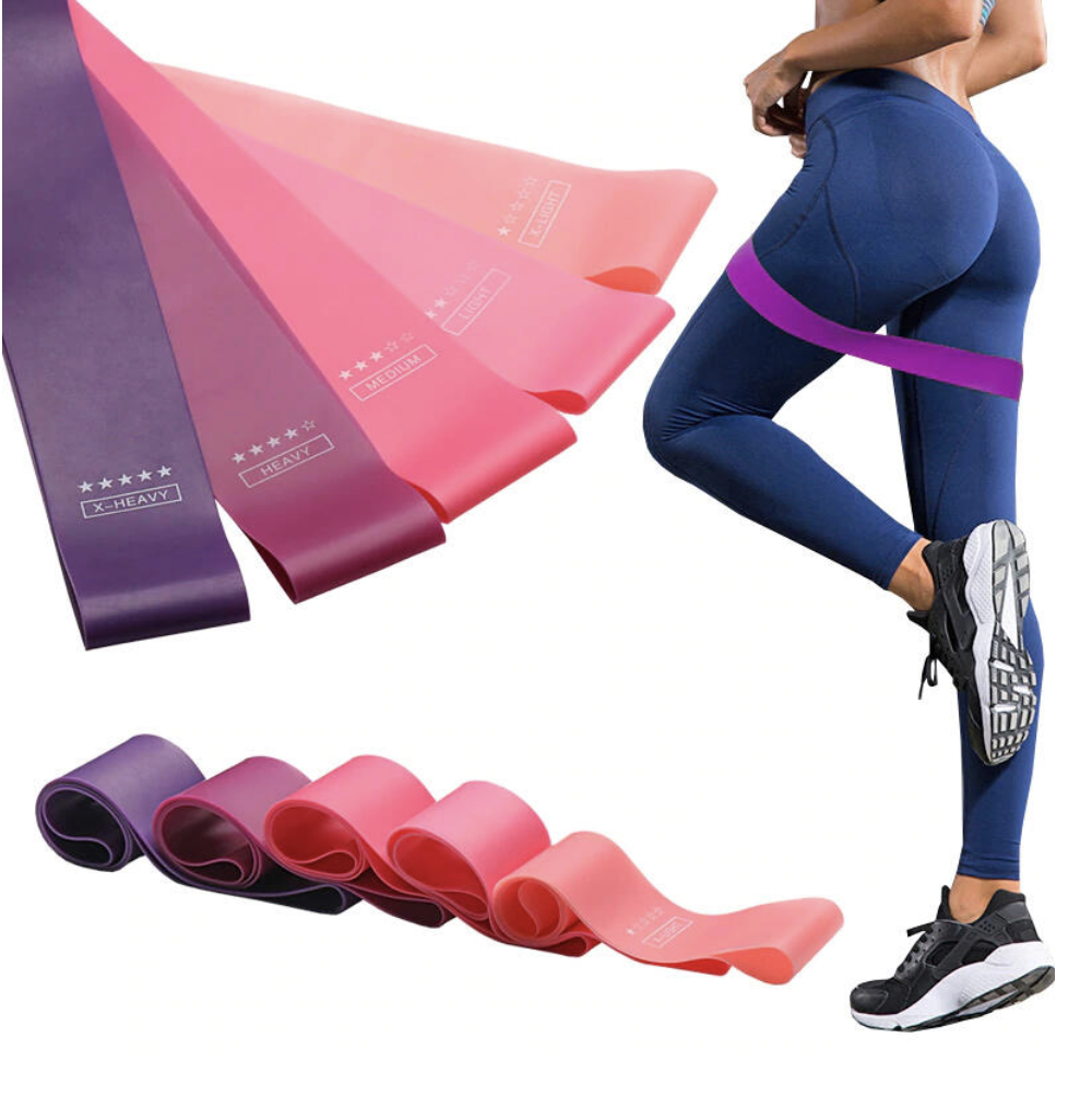 Resistance Bands Exercise Elastic loops Set (Complete kit of 5)