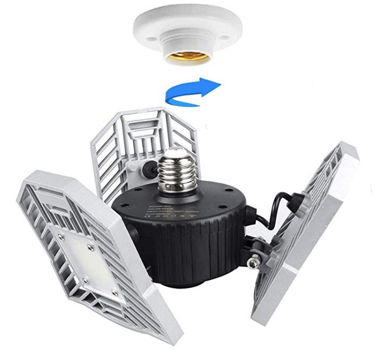 LED Deformable Garage Ceiling Lamp