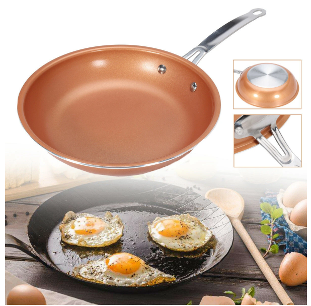 Non Stick Round Copper Frying Pan