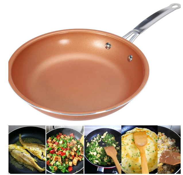 Non Stick Round Copper Frying Pan