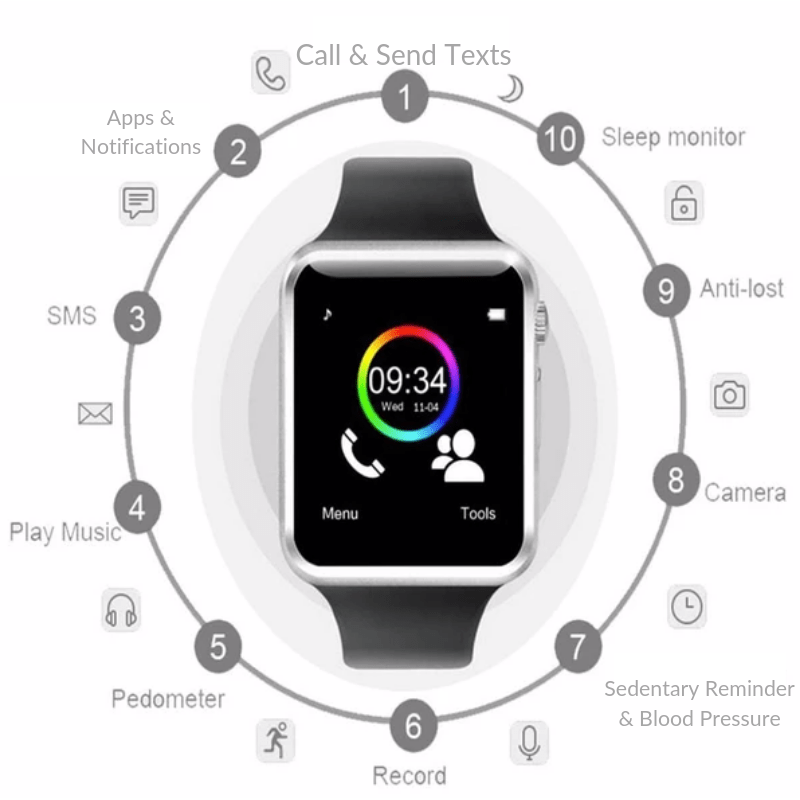 Universal Bluetooth Smart Watch Smart Watch Trendy Household 