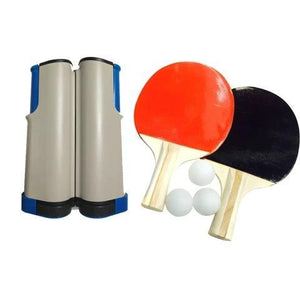 Portable Table Tennis Set with Retractable Net