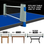 Portable Table Tennis Set with Retractable Net