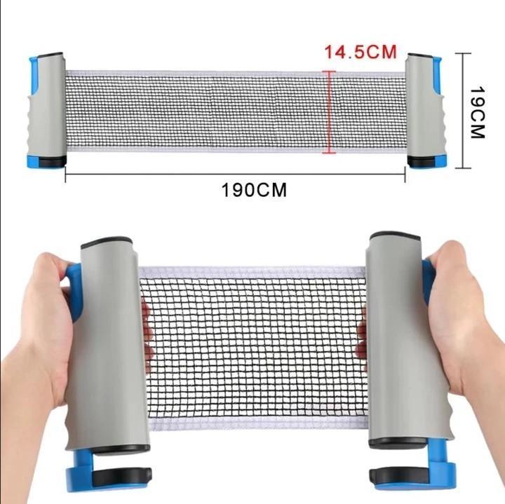 Portable Table Tennis Set with Retractable Net