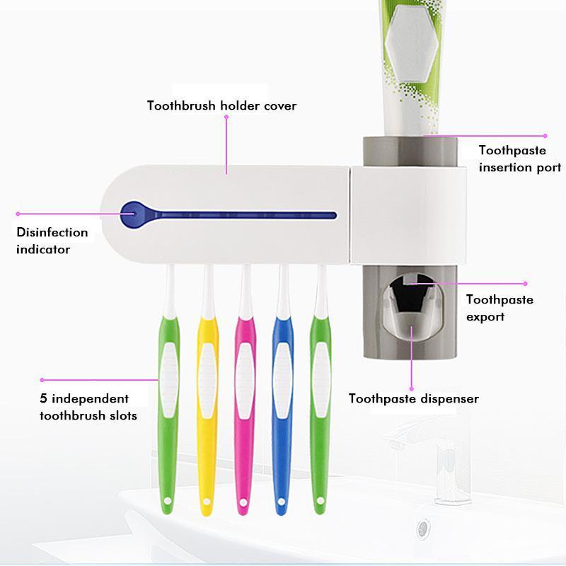 Toothbrush Sterilizer - UV Light Toothbrush - UV Toothbrush Sanitizer Holder