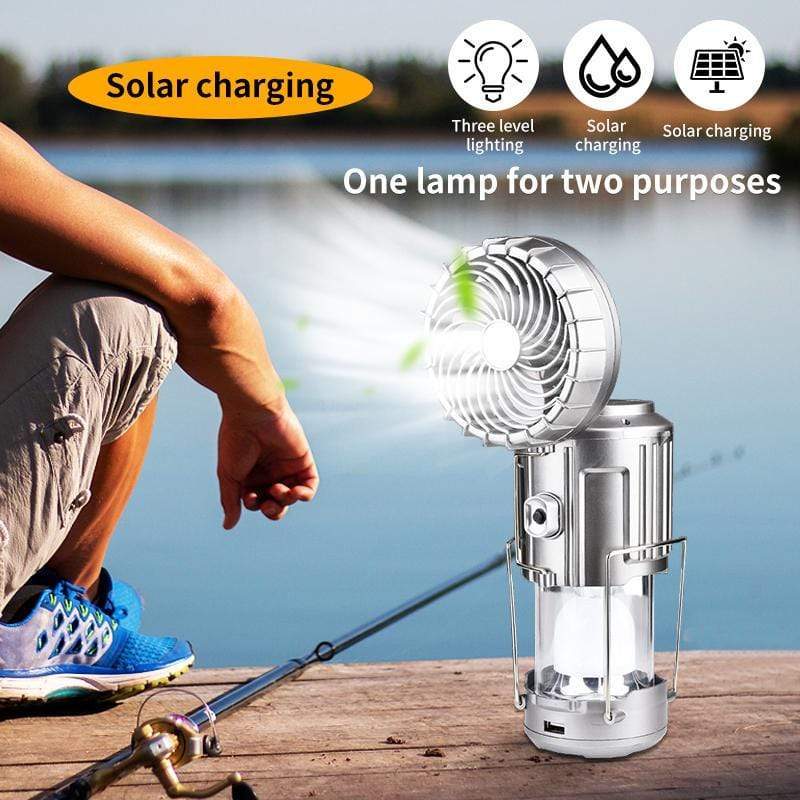 Solar Fan Camping Light