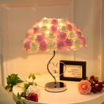 European Style Rose Bouquet Table Lamp