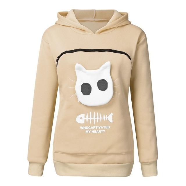 Cat Lovers Hoodie Kangaroo Pouch