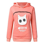 Cat Lovers Hoodie Kangaroo Pouch