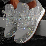 Women Muffin Sneakers shoes Trendy Household 4 Silver 