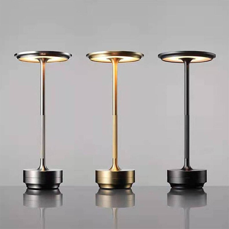 Metallic Cordless Table Lamp