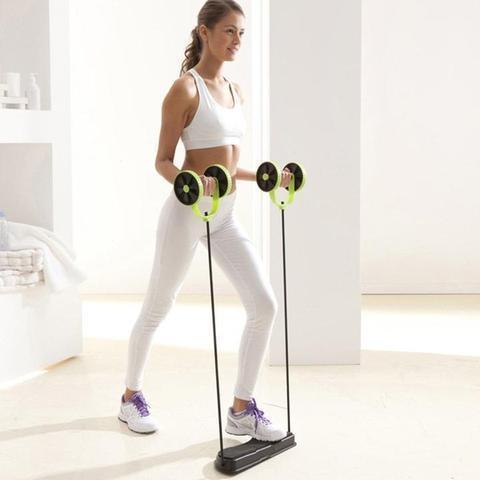 Gym Trainer Abs Wheel Roller Abdominal Muscle Trainer