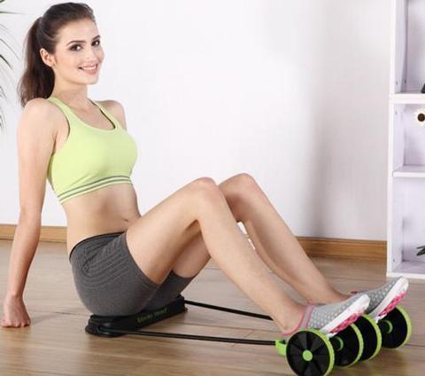 Gym Trainer Abs Wheel Roller Abdominal Muscle Trainer