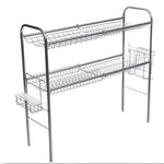 2-Tiered Over-the-Sink Kitchen Dish Drying Storage Rack