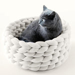 Hand Woven Chunky Knit Pet Bed